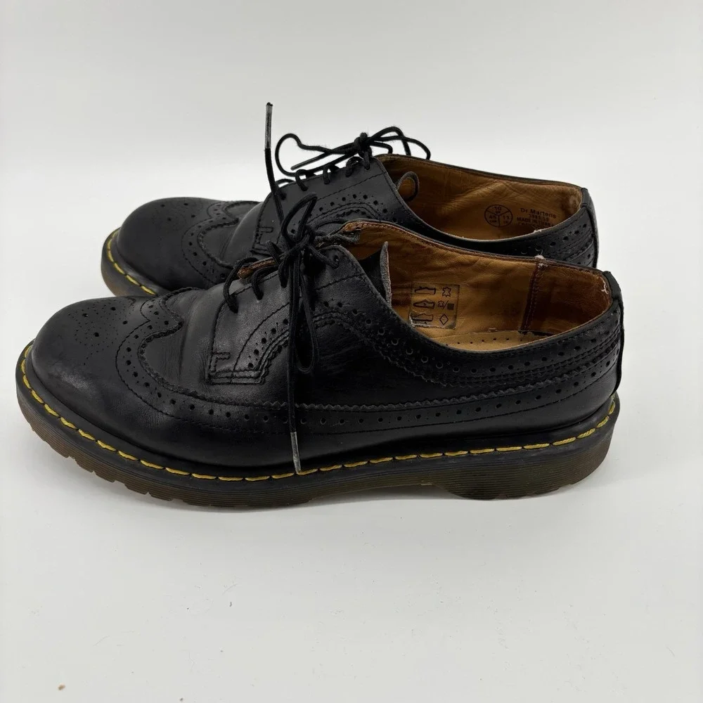 VTG Dr. Doc Martens Shoes‎ Mens US 13/UK 12 Black Docs 3989/59 Brogues Wingtips
